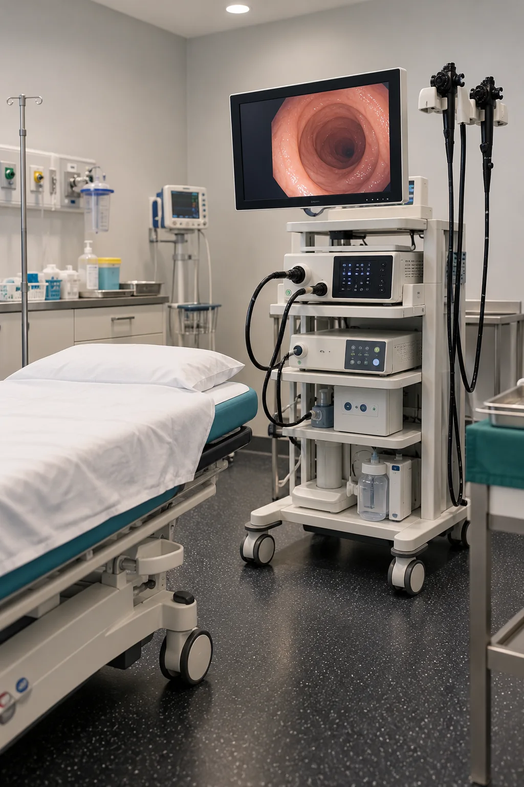 Equipo y espacio de endoscopía digestiva alta en Médiqa